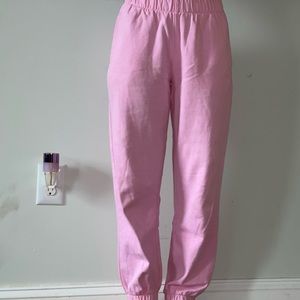 Brandy Melville pink sweatpants.